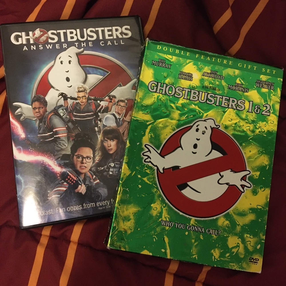 All three ghostbusters dvd